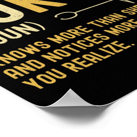 ヴィンテージナースおもしろい定義登録看護 ポスター (角)