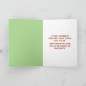 ヴィンテージナースおもしろい誕生日カード カード (内部)