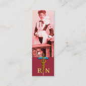 ヴィンテージナースと金ゴールドカドゥセウスNRエンブレム スキニー名刺 (裏面)