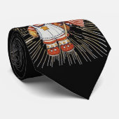 ヴィンテージナースの白モダンい花火 ネクタイ (ロール)