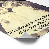 ヴィンテージナースもし – 私は仕事で崩壊… ポスター (角)