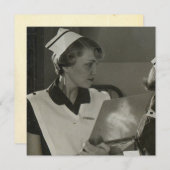 ヴィンテージナースフラットノートカード (正面/裏面)