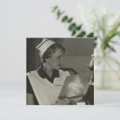 ヴィンテージナースフラットノートカード (スタンド正面)