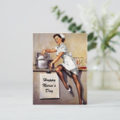 ヴィンテージナース日はがき ポストカード (スタンド正面)