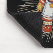 ヴィンテージナース熊モダン白花火大会 マウスパッド (コーナー)