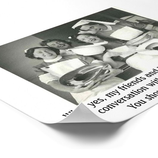 ヴィンテージナース – 仕事の粗筋の話を共有， ポスター (角)