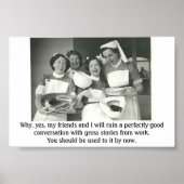 ヴィンテージナース – 仕事の粗筋の話を共有， ポスター (正面)