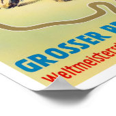 ヴィンテージナーバーグリングランプリモーターバイク ポスター (角)