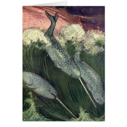 ヴィンテージナール、海洋生物クジラ海動物 (正面)