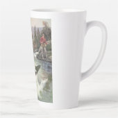 ヴィンテージニジマス漁師魚釣りfor Fish カフェラテマグ (右)