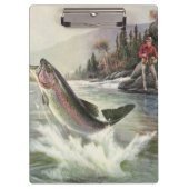 ヴィンテージニジマス漁師魚釣りfor Fish クリップボード (正面)