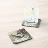 ヴィンテージニジマス漁師魚釣りfor Fish コースター (右側)