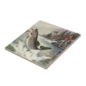 ヴィンテージニジマス漁師魚釣りfor Fish タイル (側面)