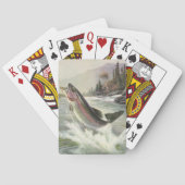 ヴィンテージニジマス漁師魚釣りfor Fish トランプ (裏面)