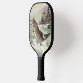 ヴィンテージニジマス漁師魚釣りfor Fish ピックルボールラケット (左)
