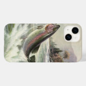 ヴィンテージニジマス漁師魚釣りfor Fish Case-Mate iPhoneケース (裏面 (横))