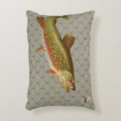 ヴィンテージニジマス・フライ アクセントクッション (正面(垂直))