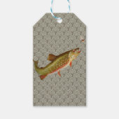 ヴィンテージニジマス・フライ ギフトタグ (正面)