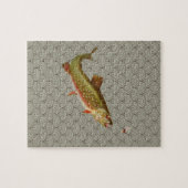 ヴィンテージニジマス・フライ ジグソーパズル (横)