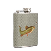 ヴィンテージニジマス・フライ フラスク (右)