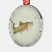 ヴィンテージニジマス・フライ メタルオーナメント (左)