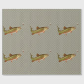 ヴィンテージニジマス・フライ ラッピングペーパー (フラット)