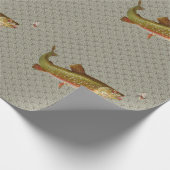 ヴィンテージニジマス・フライ ラッピングペーパー (角)