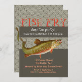 ヴィンテージニジマス・フライ 招待状 (正面/裏面)