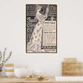 ヴィンテージニセルオリーブ油Ad from 1899 ポスター (キッチン)