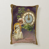 ヴィンテージニューイヤーアイリッシュラス時計の深夜 アクセントクッション (裏面(縦))