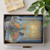 ヴィンテージニューイヤーイブアールデコレディティッシュペーパー 薄葉紙 (ギフト)