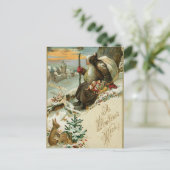 ヴィンテージニューイヤーサンタ シーズンポストカード (スタンド正面)