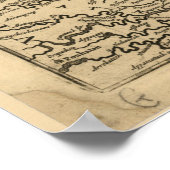 ヴィンテージニューイングランドの地図(1685) ポスター (角)