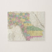 ヴィンテージニューイングランドの地図（1839年） ジグソーパズル (横)