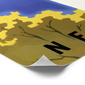 ヴィンテージニューイングランド航空旅行 ポスター (角)