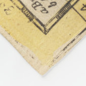 ヴィンテージニューイングランド・ロングアイランドの地図（1703年） フリースブランケット (角)