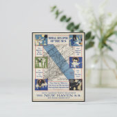 ヴィンテージニューイングランドEclipse Path 1932ポストカード ポストカード (スタンド正面)