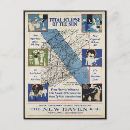 ヴィンテージニューイングランドEclipse Path 1932ポストカード ポストカード