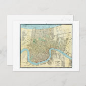 ヴィンテージニューオーリンズの地図1919 ポストカード (正面/裏面)