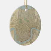 ヴィンテージニューオーリンズの地図(1919) セラミックオーナメント (右)