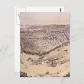 ヴィンテージニューオーリンズの絵図（1851年） ポストカード (正面/裏面)