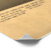 ヴィンテージニューオーリンズの絵図(1885) ポスター (角)