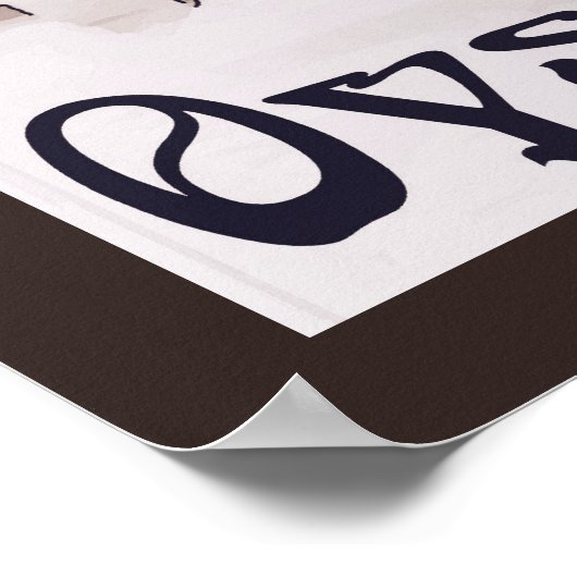 ヴィンテージニューオーリンズオイスターフェスティバルプリント ポスター (角)