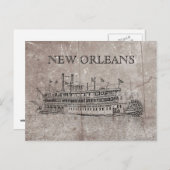 ヴィンテージニューオーリンズスターンホイーラーポストカード ポストカード (正面/裏面)