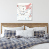 ヴィンテージニューオーリンズリバーフロントジェファーソンパリ キャンバスプリント (インサイチュ (寝室))