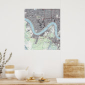 ヴィンテージニューオーリンズリバーフロントジェファーソンパリ ポスター (キッチン)