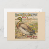 ヴィンテージニューオーリンズルイジアナレトロ糖蜜 ポストカード (正面/裏面)