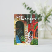 ヴィンテージニューオーリンズ旅行 ポストカード (スタンド正面)