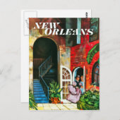 ヴィンテージニューオーリンズ旅行 ポストカード (正面/裏面)