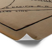 ヴィンテージニューオーリンズ・ルイジアナの地図(1902) ポスター (角)